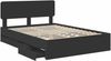 vidaXL Bettrahmen mit Schubladen Schwarz 160 x 200 cm Holzwerkstoff 3412165 Bild 5
