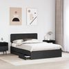 vidaXL Bettrahmen mit Schubladen Schwarz 160 x 200 cm Holzwerkstoff 3412165 Bild 3