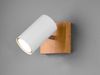 LED Wand- & Deckenstrahler Weiß mit Holz, Breite 9cm Bild 3