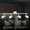 Briloner Leuchten LED Deckenspots TAPP, ohne Leuchtmittel, 60,5x13,5 cm, Wohnzimmer, Schlafzimmer, Flur, Büro Bild 3