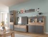 Highboard-Vitrine Montery / Mason, Holzwerkstoff, Grau, Holzfarben, 110 x 122 x 37 cm Bild 5