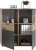 Highboard-Vitrine Montery / Mason, Holzwerkstoff, Grau, Holzfarben, 110 x 122 x 37 cm Bild 3