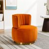 LVHOM Drehsessel 360° Moderner großer Drehstuhl, Dekostuhl - Samt/Teddystoff, Polstersessel, geeignet für Wohnzimmer, Schlafzimmer, Wartezimmer, Büro Bild 5