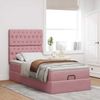 vidaXL Ottoman-Bett mit Matratzen Rosa 90x190 cm Samt 3313516 Bild 3