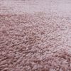 Hochflor Teppich Francesca rund - 80 cm Durchmesser - Rosa Bild 4
