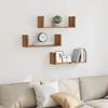 vidaXL Wandregale 3 Stk. Artisan-Eiche 58x18x18 cm Holzwerkstoff 853289 Bild 3