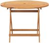 vidaXL 5-tlg. Garten-Essgruppe Stoff und Massivholz Blattmuster 3281824 Bild 5