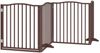 vidaXL 8-tlg. Hundetor mit Tür Faltbar Braun 640 cm Pappelholz 3155638 Bild 3