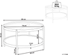 Couchtisch RENO Sicherheitsglas Schwarz Bild 2