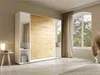 Vente-unique - RAPILI Bett Holz, Platte BeigeWeiß - B 50 cm239,2 cm x H 225,2 cm x L 279 cm Bild 2