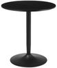 HOMCOM Esstisch 70 x 70 cm rund Küchentisch für 2 Personen Esszimmertisch mit Stahlbein, Rutschfester Fußauflage Säulentisch moderner Kaffeetisch für Küche, Esszimmer und Wohnzimmer Schwarz Bild 4