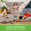 Green Bean® Outdoor Sitzsack, waschbar & wetterfest, Polyester-PVC-Stoff, Hellgrau, 140x180 cm, 380 Liter Bild 3