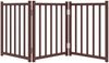 vidaXL 3-tlg. Hundetor Faltbar Braun Eiche 150 cm Massivholz Tanne 352292 Bild 4
