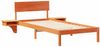 vidaXL Bettrahmen Wachsbraun 90 x 200 cm Massives Kiefernholz 873465 Bild 4