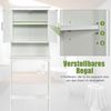 KOMFOTTEU Midischrank Toilettenschrank mit 2 inneren Ablagen,Anti-Kipp-Funktion Bild 2