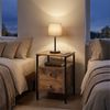 Relaxdays Nachttisch 2 Schubladen Bild 3
