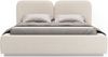Selsey 'Comoves' Polsterbett 180x200 mit Chenillebezug und LED, Creme Bild 5