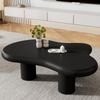 Wolkenförmiger Couchtisch aus Spanplatte , moderner Wohnzimmertisch mit glatter Lackoberfläche, leichter Design-Couchtisch in Schwarz Bild 3