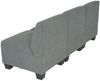 Modular 3-Sitzer Sofa Couch Lyon, Stoff/Textil ~ grau, ohne Armlehnen Bild 4