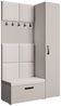 Beautysofa Garderobenschrank mit schmalem eintürigen Kleiderschrank mit Kleiderstange MARGARET I+IV (in 2 Breiten zur Auswahl) mit schmalem 1-türigen Kleiderschrank Bild 5