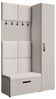 Beautysofa Garderobenschrank mit schmalem eintürigen Kleiderschrank mit Kleiderstange MARGARET I+IV (in 2 Breiten zur Auswahl) mit schmalem 1-türigen Kleiderschrank Bild 4