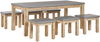 Essgruppe für 6 Personen OSTUNI Beton 180x90x76 cm Grau Bild 1