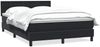 vidaXL Boxspringbett mit Matratze Schwarz 160x210 cm Samt 3316601 Bild 2