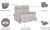 Home affaire 2-Sitzer FINNARA,2-Sitzer,elelektrische Relaxfunktion in 2 Sitzen, USB A/C, Liegefunktion 105°-135°, Federkern Bild 3