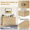 BlingBin Kommode Sideboard Küchenschrank Aufbewahrungsschrank mit 2 Soft-Close-Türen (1er Set, 1 St, 80 B x 40 T x 80 H cm), Moderner Buffetschrank für Wohnzimmer, Küche, Esszimmer Bild 4