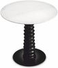 Casa Padrino Luxus Esstisch Schwarz / Weiß Ø 80 x H. 77 cm - Esszimmer Möbel Bild 2
