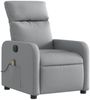 vidaXL Massagesessel Elektrisch Hellgrau Stoff 3206690 Bild 4