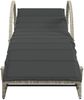 vidaXL Sonnenliegen 2 Stk. mit Tisch Hellgrau Poly Rattan 368268 Bild 5