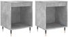 vidaXL Nachttische 2 Stk. Betongrau 40x35x50 cm Holzwerkstoff 830709 Bild 2