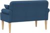 vidaXL Zweisitzer mit Knopfheftung Blau 120 x 65 x 79 cm Stoff 42041817 Bild 5