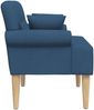 vidaXL Zweisitzer mit Knopfheftung Blau 120 x 65 x 79 cm Stoff 42041817 Bild 4