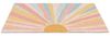 MuchoWow Fußmatte Illustration - Sonne - Pastellfarben, Rechteckig, innen Schmutzfangmatte, Tür, Schmutzfänger Flur, Teppich 60x40 cm Bild 2