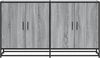 Sideboard, Kommode Grau Sonoma 134x35x76 cm Holzwerkstoff Bild 4