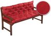 sunnypillow Bankauflage Bankauflage Stuhlkissen viele Farben und Größen zur Auswahl, 110 cm x 40 cm x 40 cm rot Bild 3