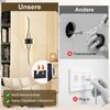 Lapalife Wandleuchte Dimmbar Wandleuchte Innen Kabelloses Wiederaufladbar, 100cm, LED fest integriert, Schwarz LED Wandlampe mit Fernbedienung, Timer, Speicherfunktion Bild 3