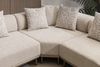 Ecksofa "Norella" mit Hocker-Beige Bild 4
