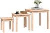 vidaXL Satztische 3 Stk. Massivholz Kiefer 824973 Bild 4