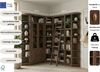 OTTO home Bibliothek Soeren - 7-tlg. Set: mit 1 Regal B 80 cm, 1 Regal B 40 cm, 1 Eckregal, Set 7-tlg, Inkl. 1 Vitrine,2 gerundeten Abschlussregalen und 1 Holzleiter,H220 cm Bild 3