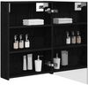 vidaXL Badezimmerspiegelschrank Schwarz Eichen-Optik 50 x 14,5 x 70 cm 889040 Bild 3