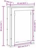 vidaXL Bad-Spiegelschrank Räuchereiche 42x12x60 cm Holzwerkstoff 842433 Bild 4