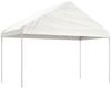 vidaXL Pavillon mit Dach Weiß 15,61x4,08x3,22 m Polyethylen 3155515 Bild 2
