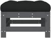 vidaXL Gartenhocker mit Kissen Grau Massivholz Kiefer 825669 Bild 3