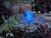 3-er Set LED Solarleuchten, Blau mit Erdspieß Höhe 27,5 cm Bild 5