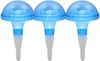 3-er Set LED Solarleuchten, Blau mit Erdspieß Höhe 27,5 cm Bild 2