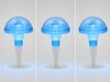 3-er Set LED Solarleuchten, Blau mit Erdspieß Höhe 27,5 cm Bild 3