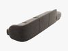 Micadoni Sofa Miley 4-Sitzer Links Chenille Haga Grau Bild 3